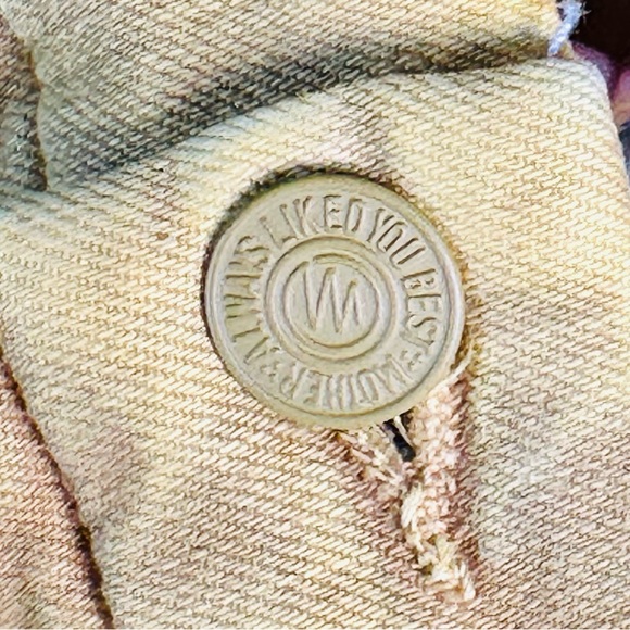 EUC MOTHER Mineral Yellow Wash Denim The Looker Ankle Snippet Jeans - Picture 15 of 17